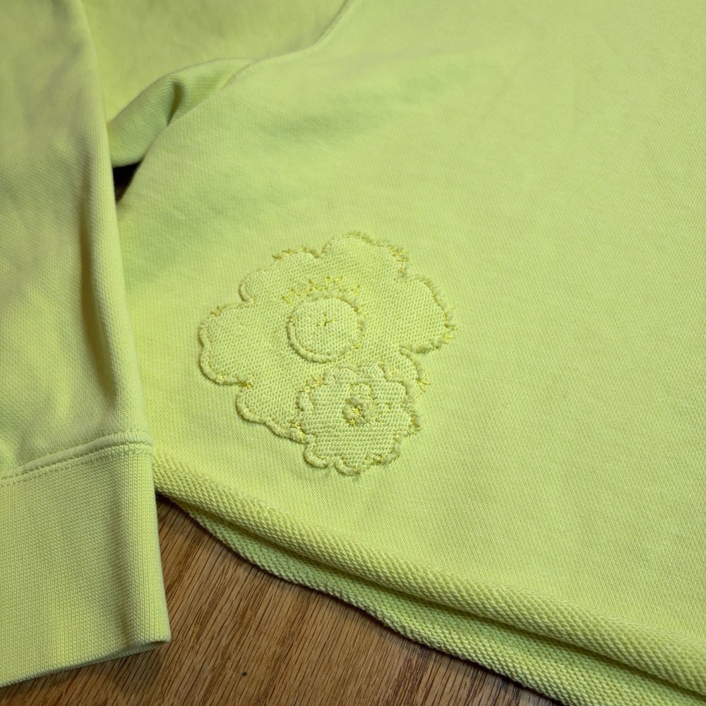 Nike Sportswear Mama Cropped Pullover Hoodie Womens‎ Small Yellow DV9649-712 - Picture 2 of 9